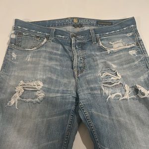Mens Lucky Brand 221 Slim Straight Jeans Size 34x32